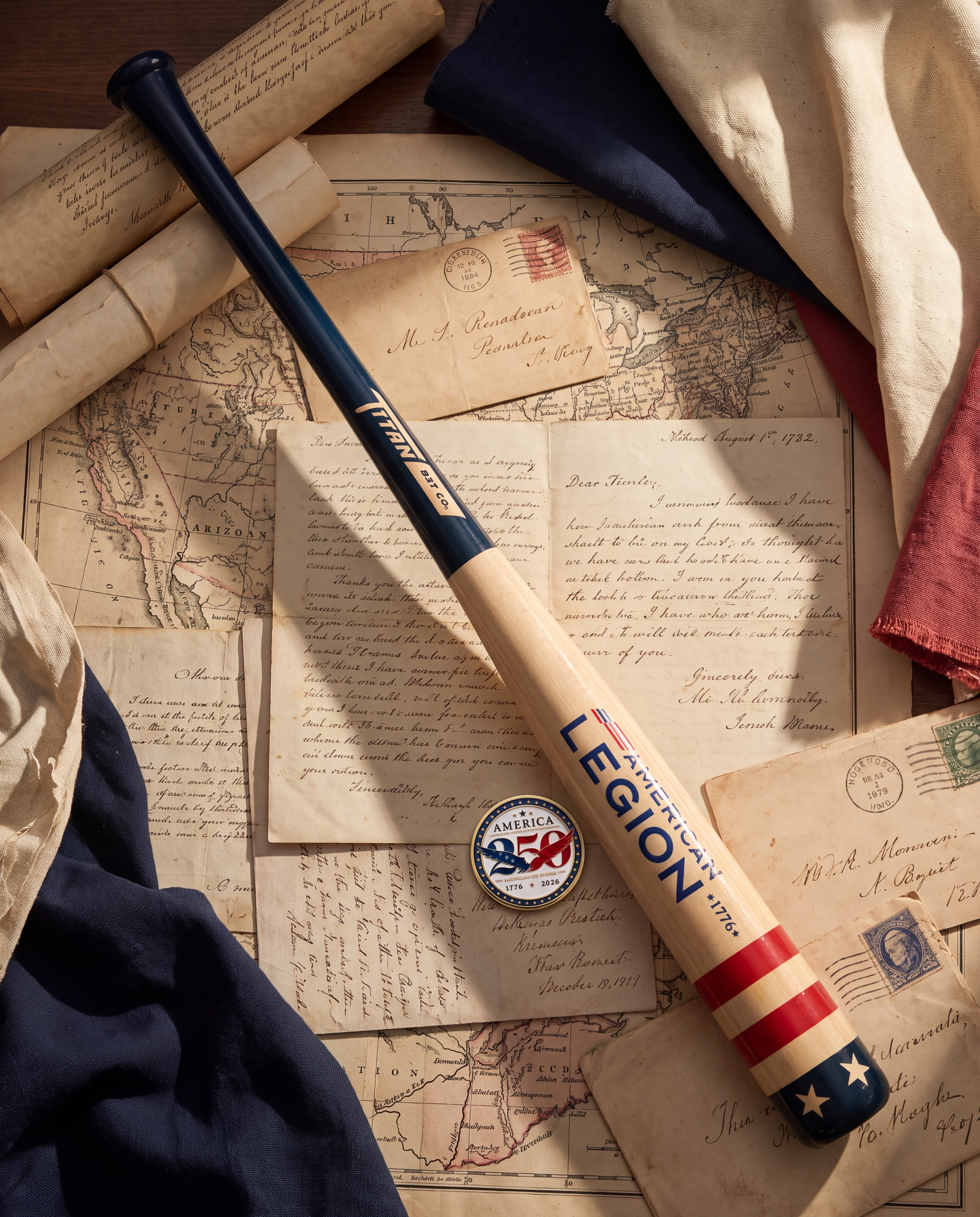 The Titan × American Legion 250th Anniversary Bat